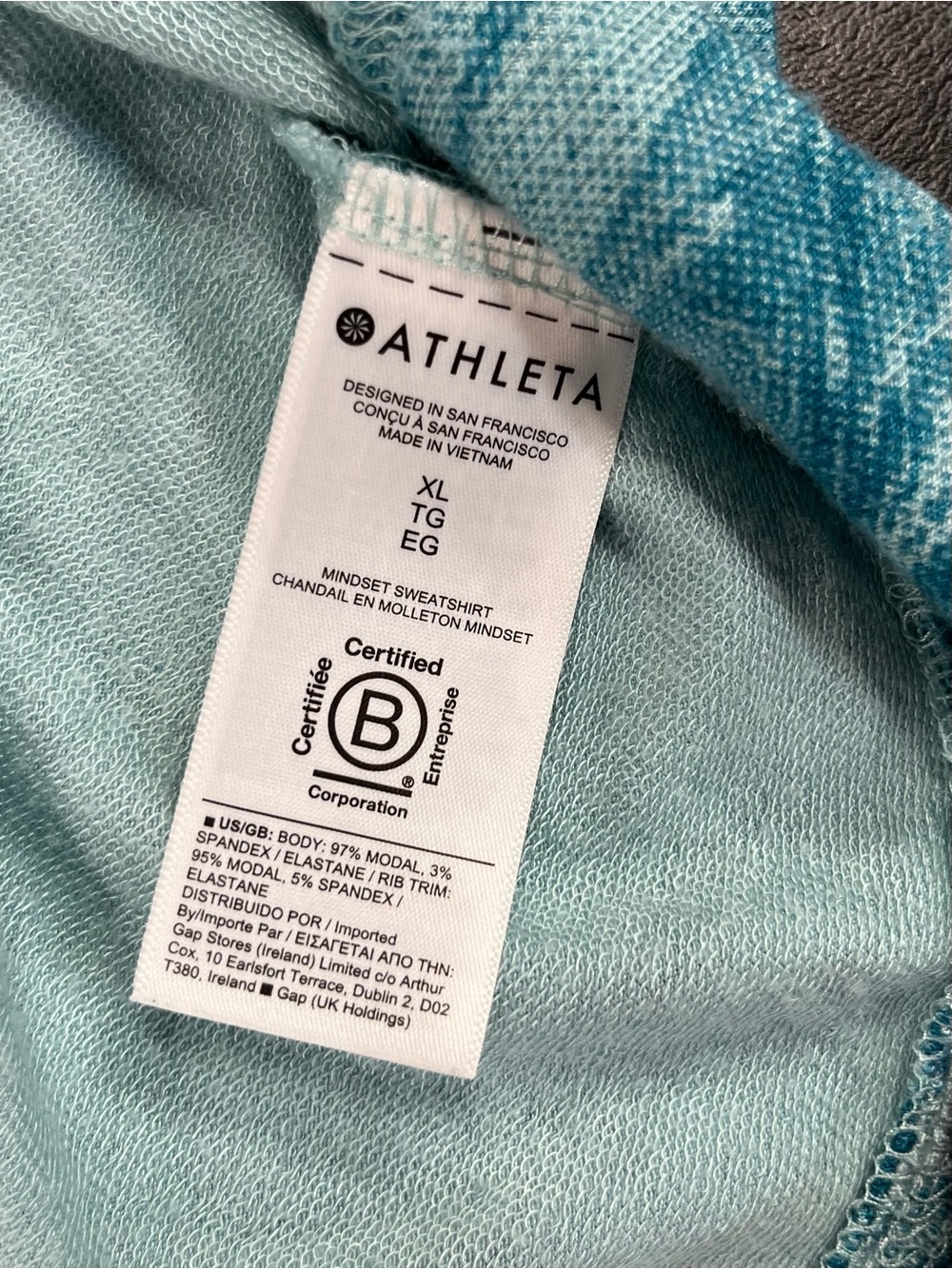 Athleta Mindset Raglan pullover size XL - Picture 10 of 10